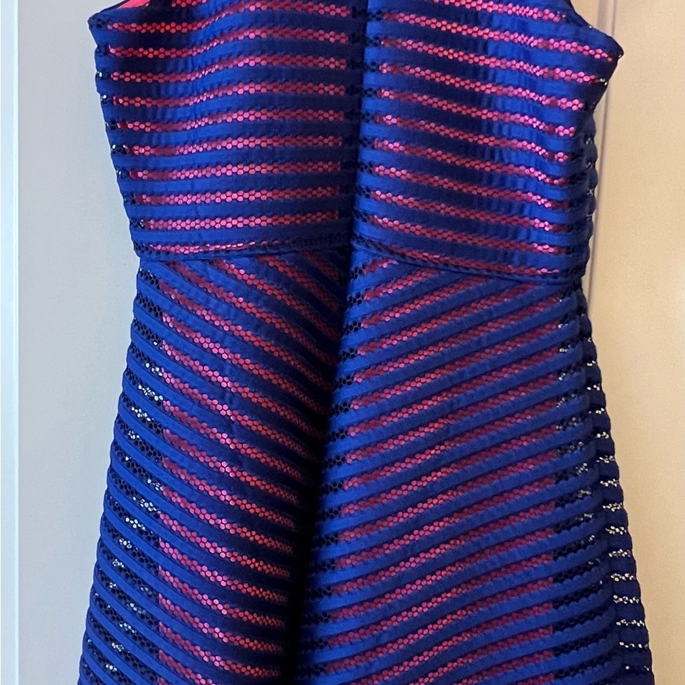 Lilly Pulitzer Pink and Blue Lace Dress